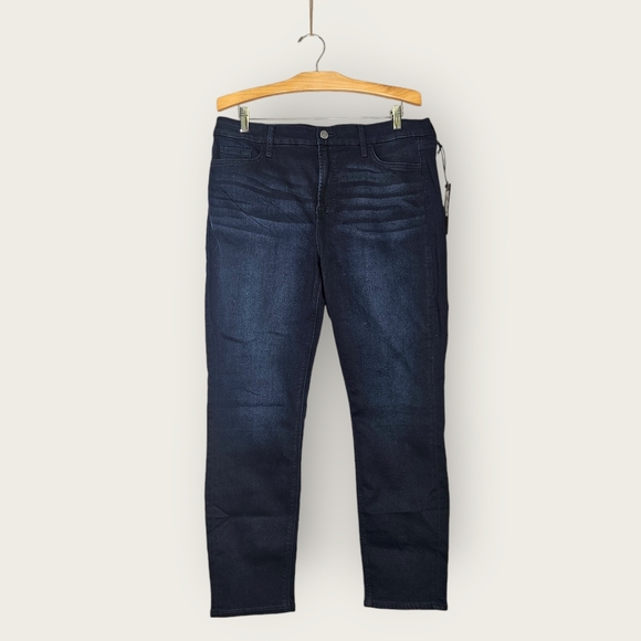 7 For All Mankind Denim - Jen7 Dark Blue Women's Size 14 Skinny Jean 7 For All Mankind Stretch Denim New